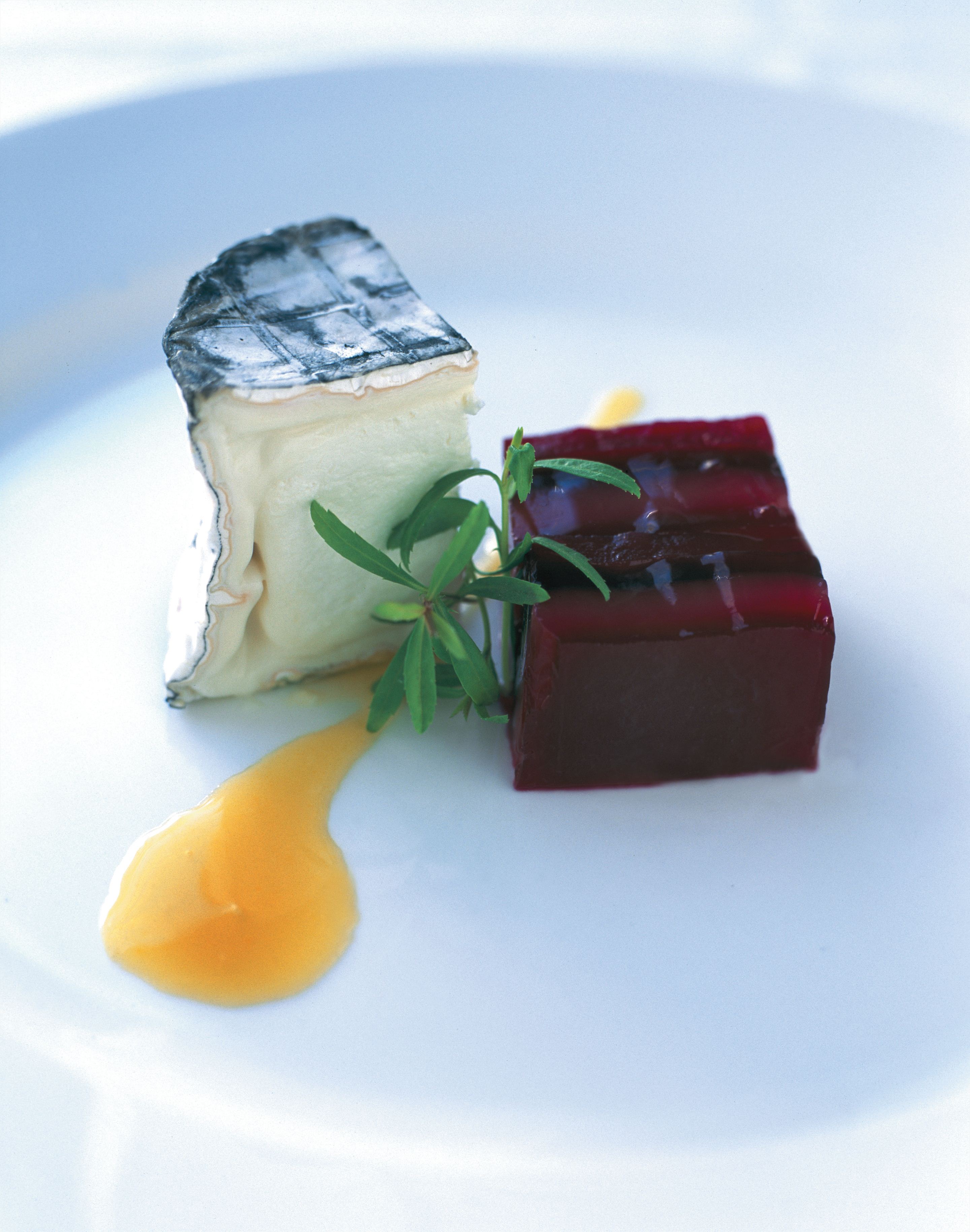 Terrine of beetroot with Edith’s ash and baby tarragon
