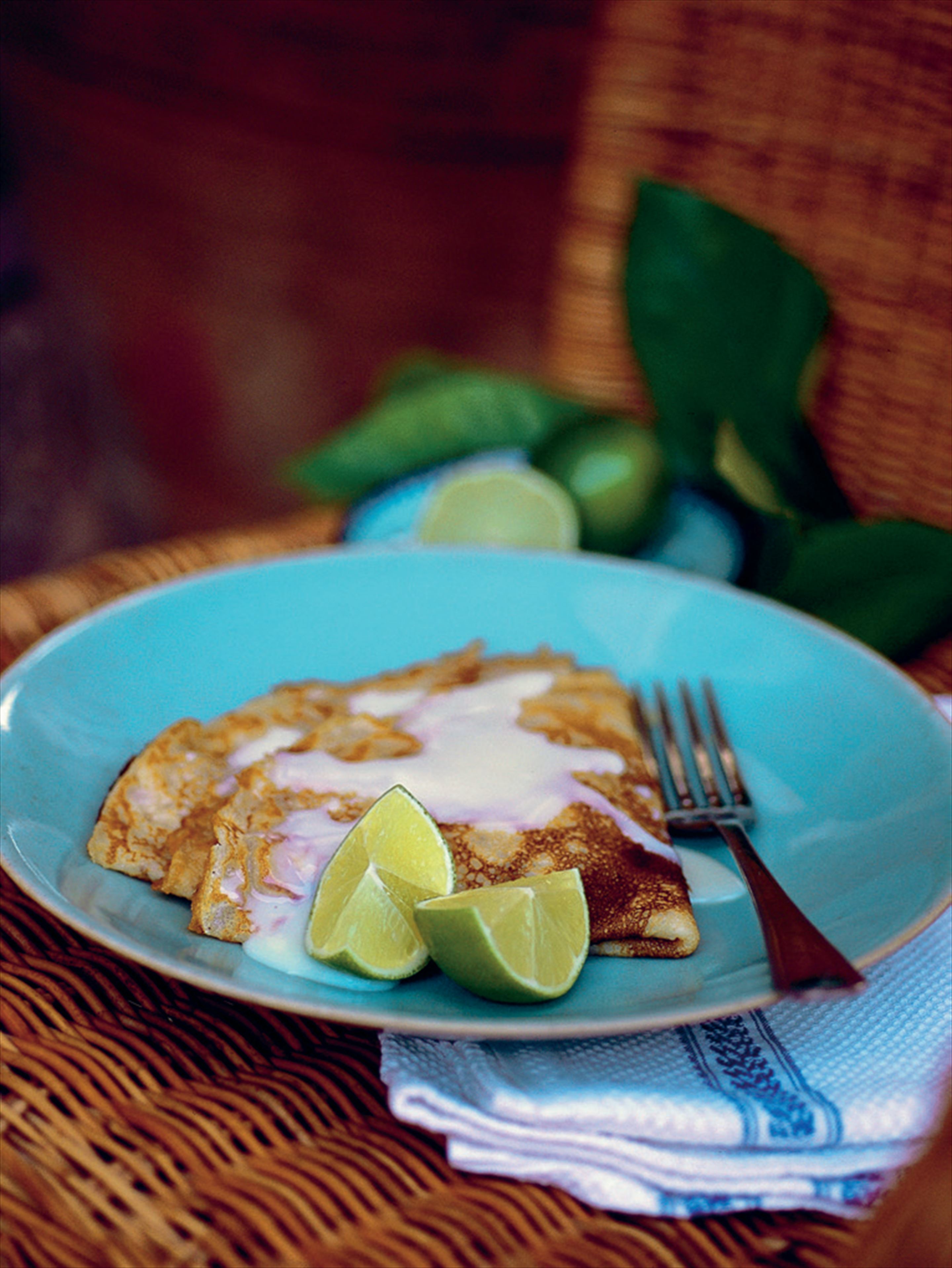 Pancakes with lime