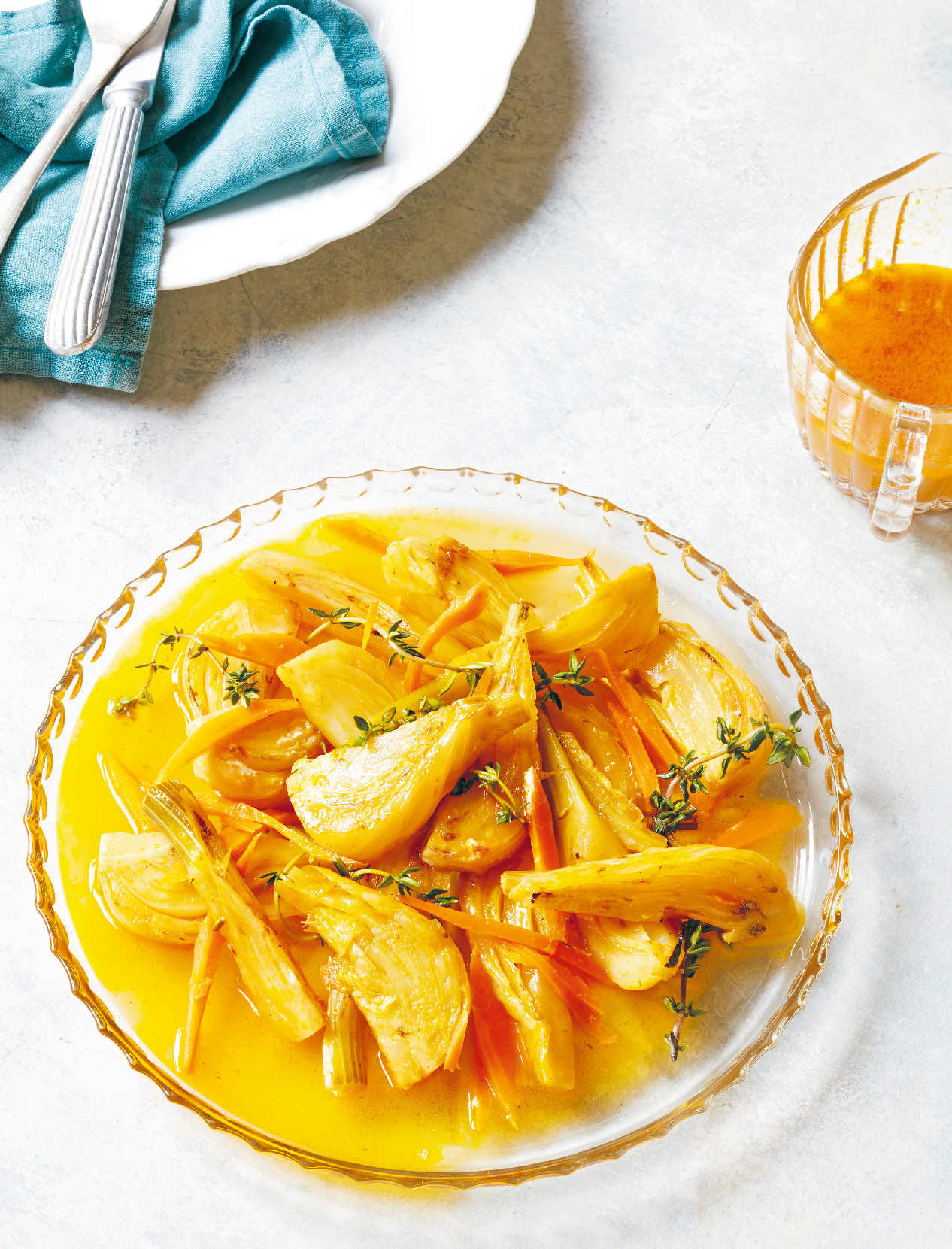 Sicilian braised fennel with carrot and orange