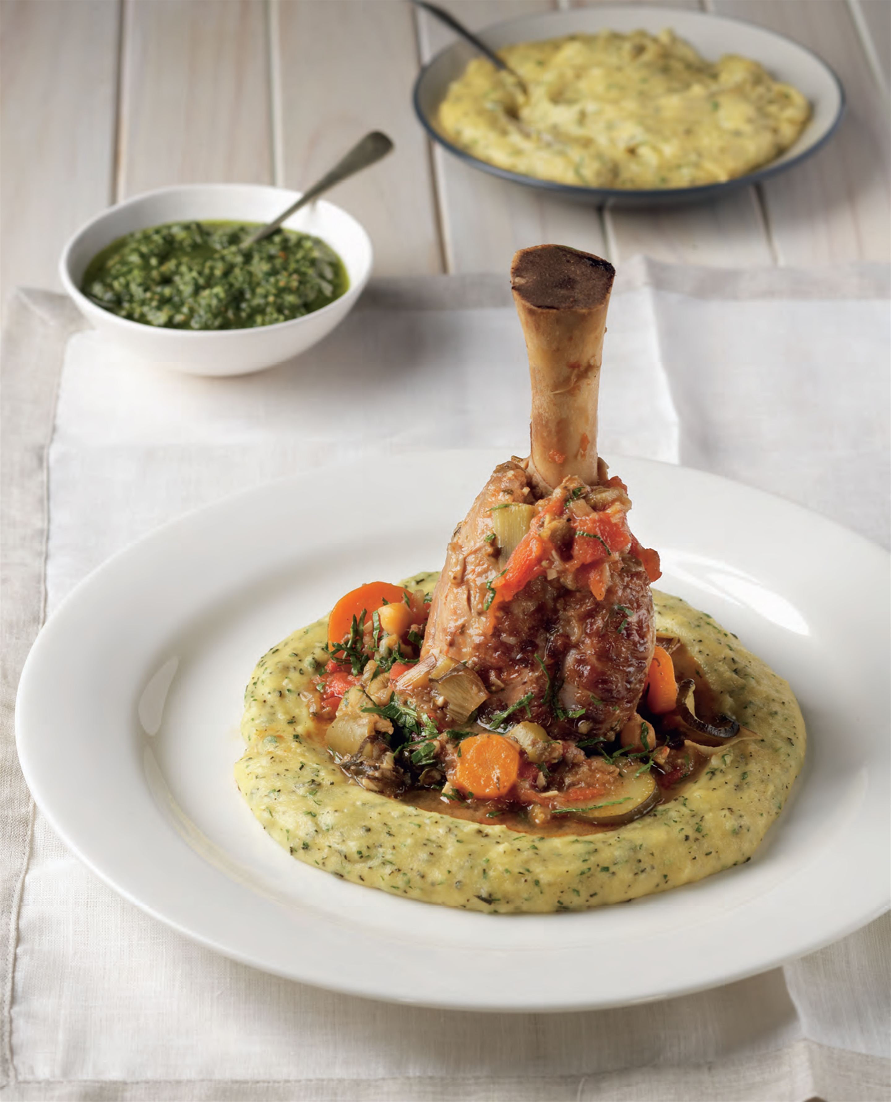Veal shanks with Italian flavours