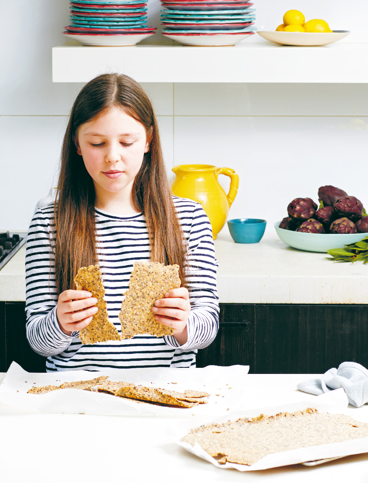 Milla's spelt and seed crackers