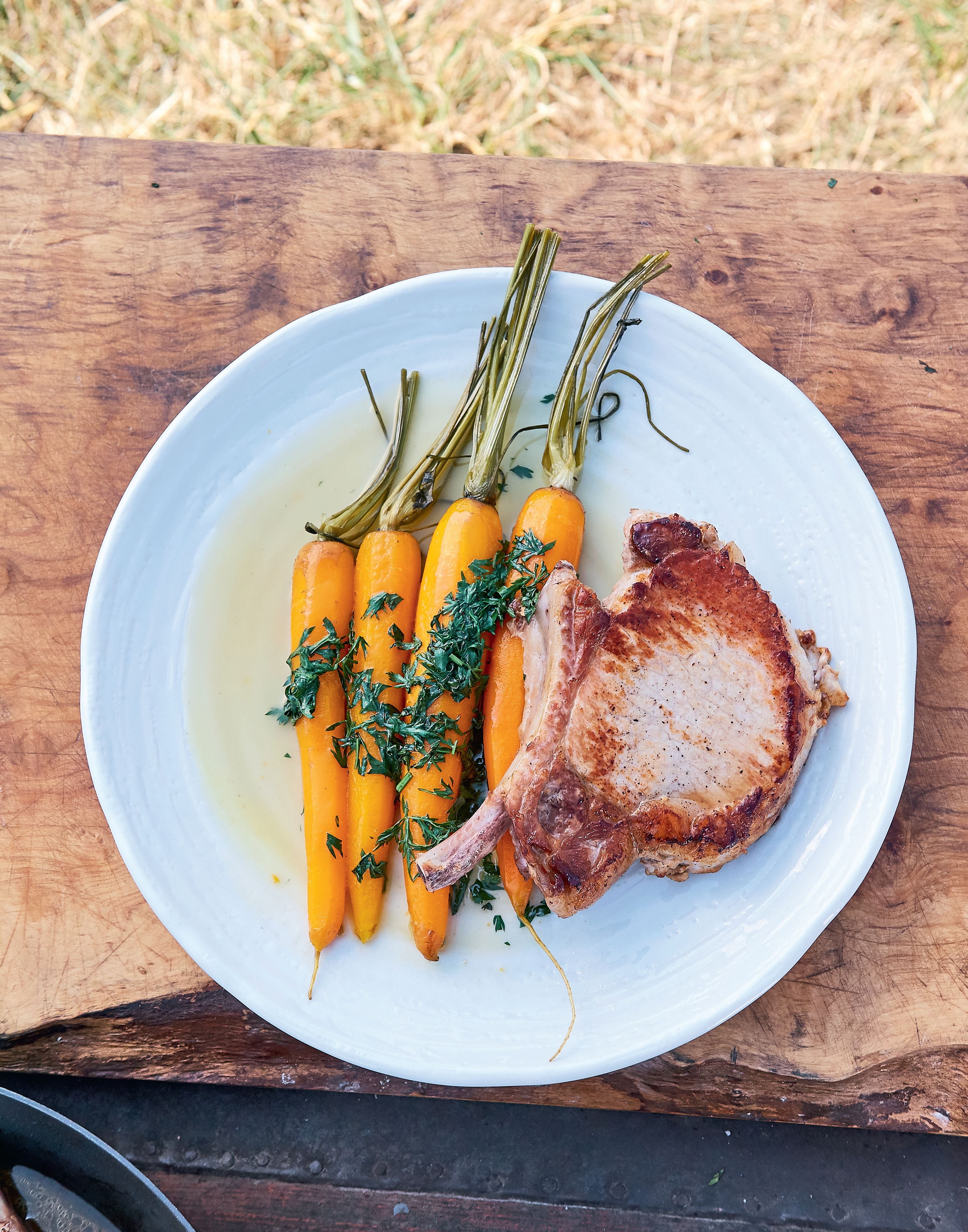 Pork with Vichy carrots