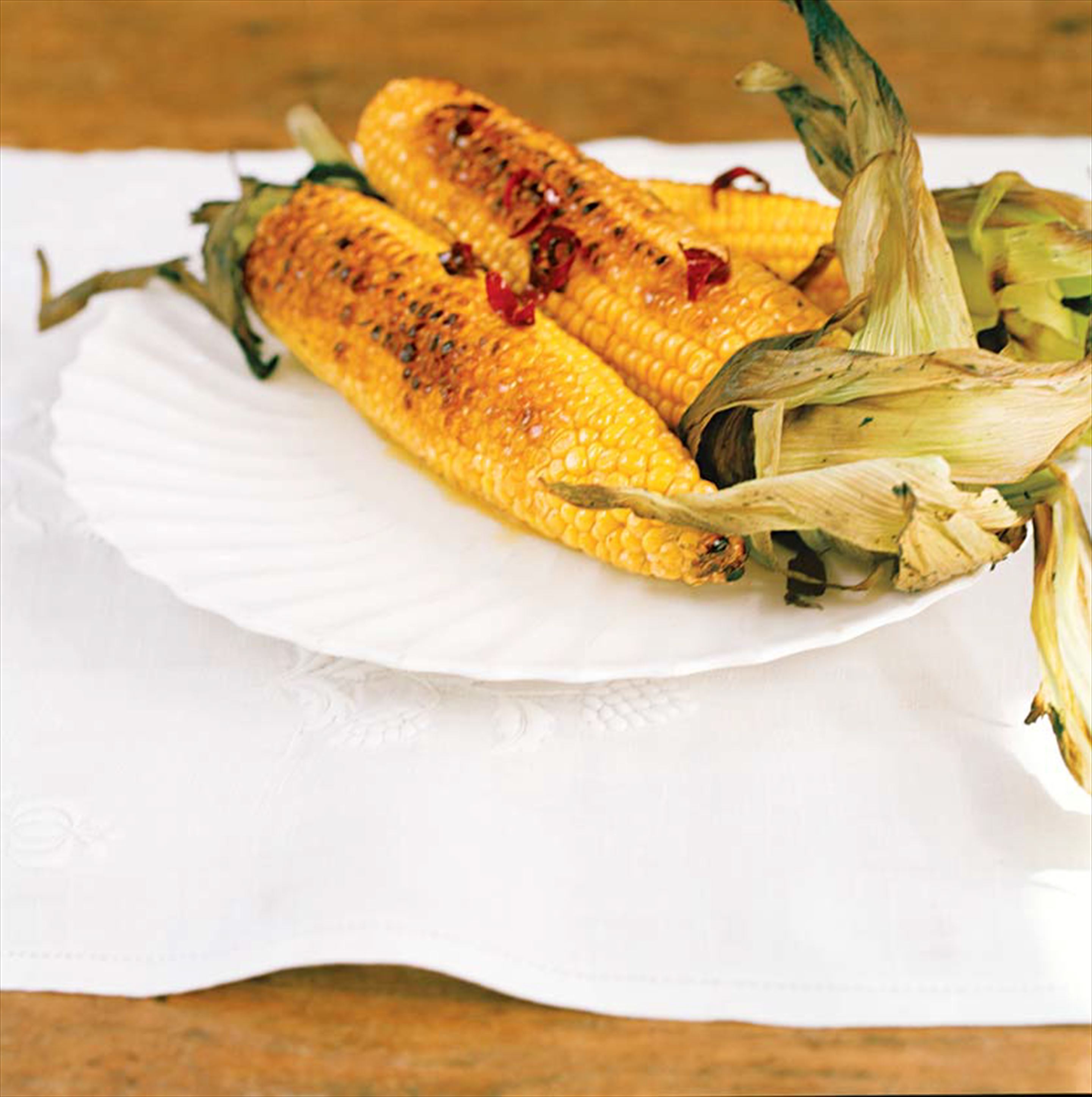 Grilled corn-on-the-cob