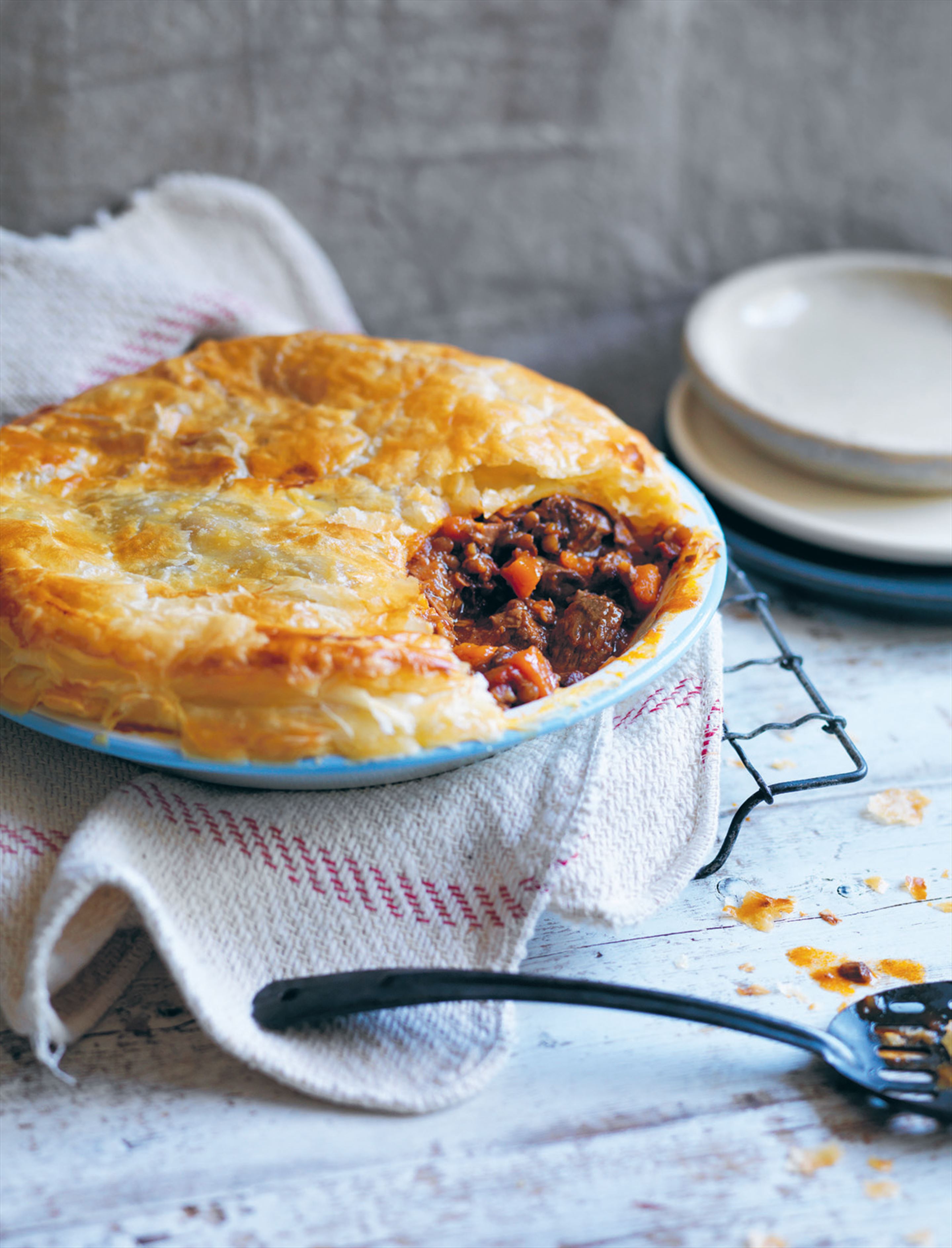 Beef and vegetable pie