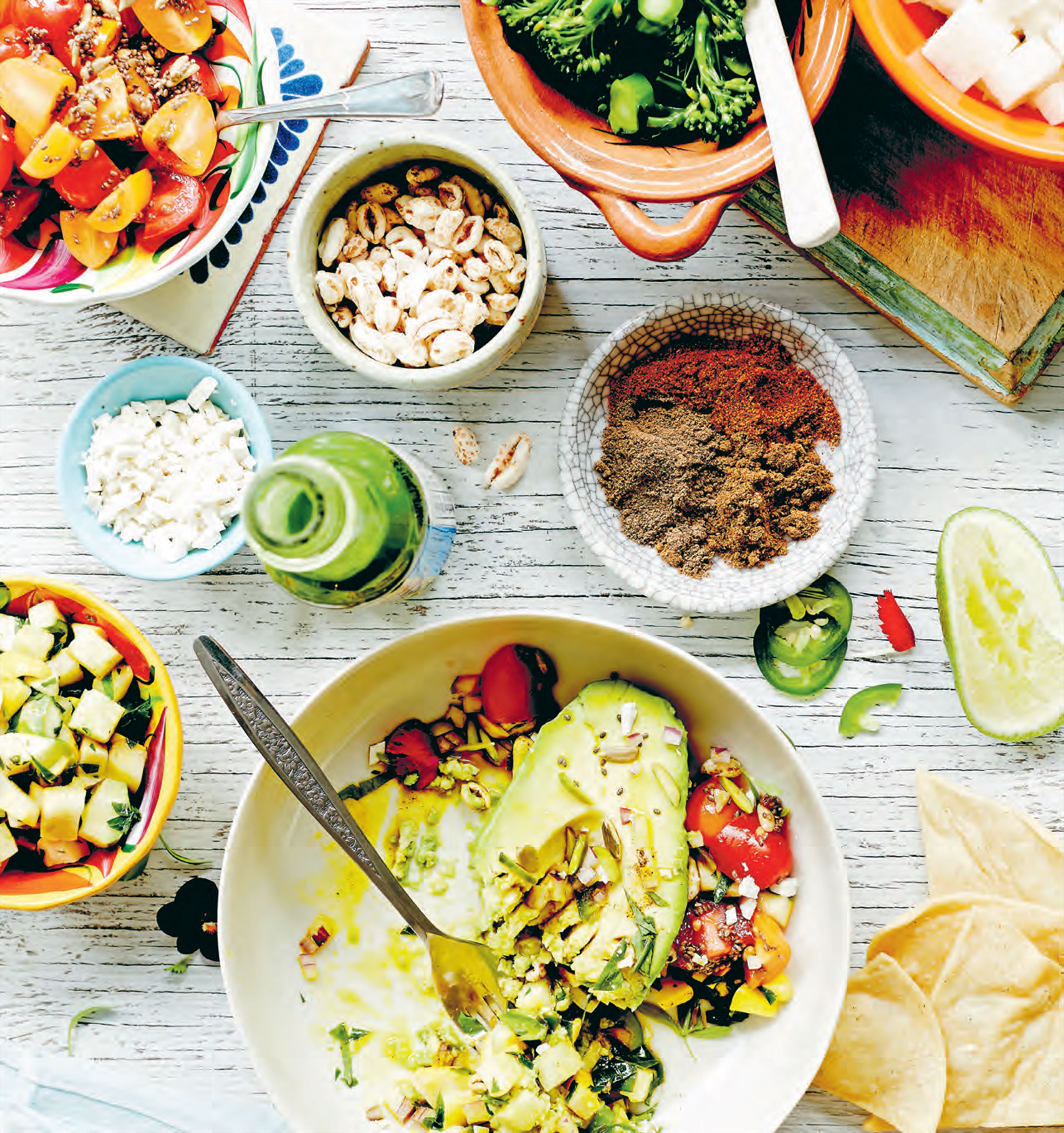 Table-side guacamole with super grains