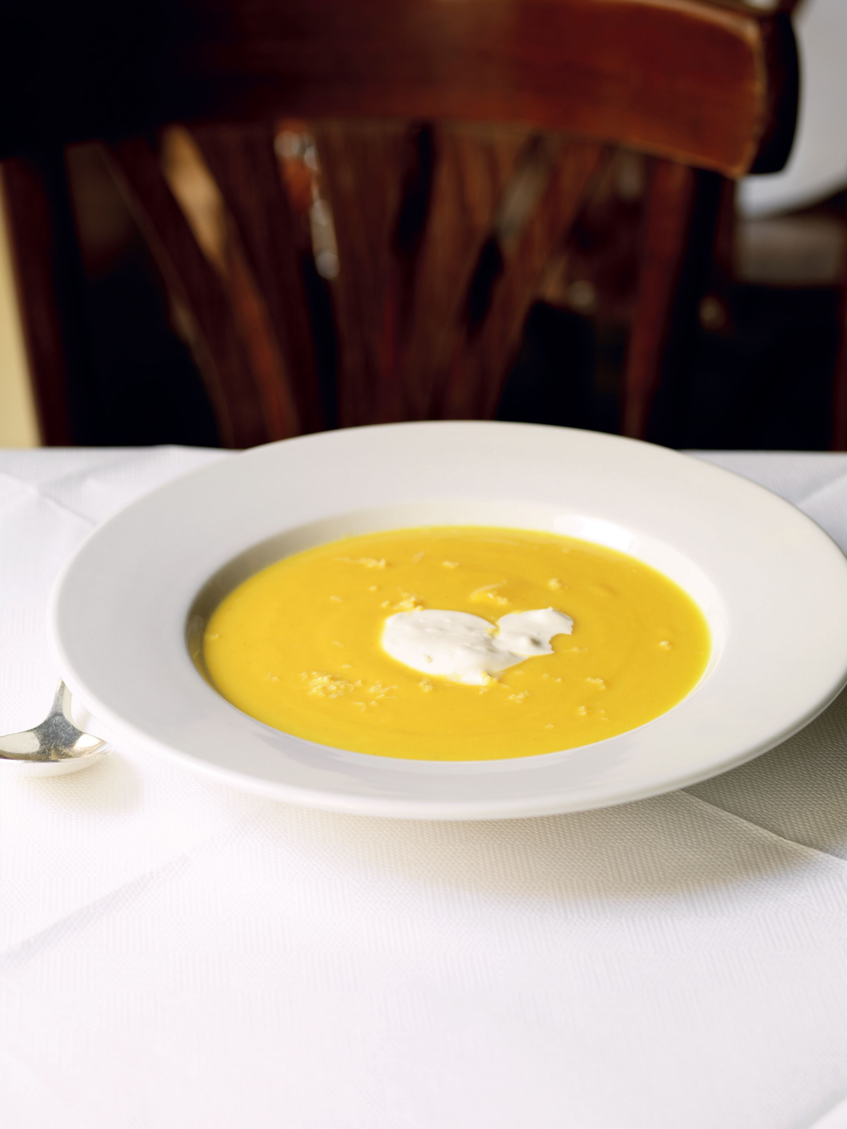 Chilled golden beetroot soup