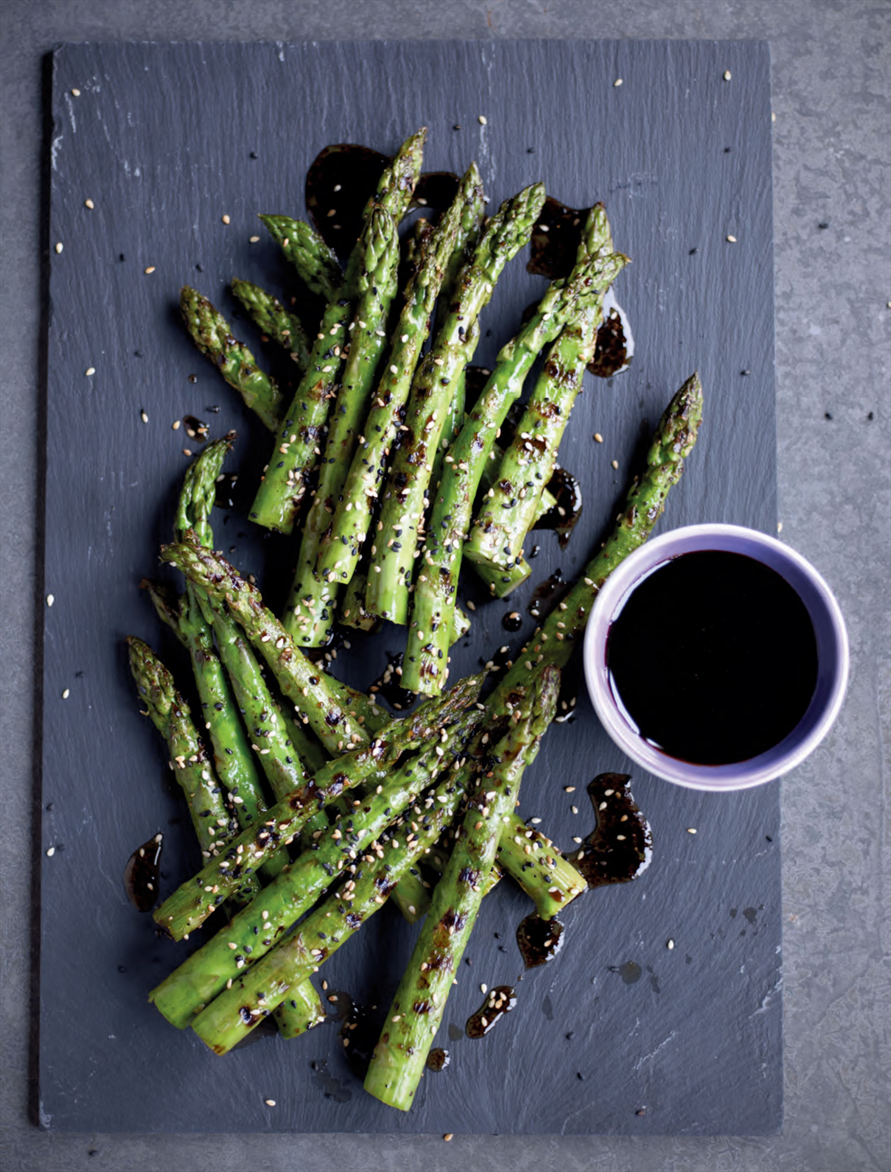 Asparagus with sweet soy & sesame