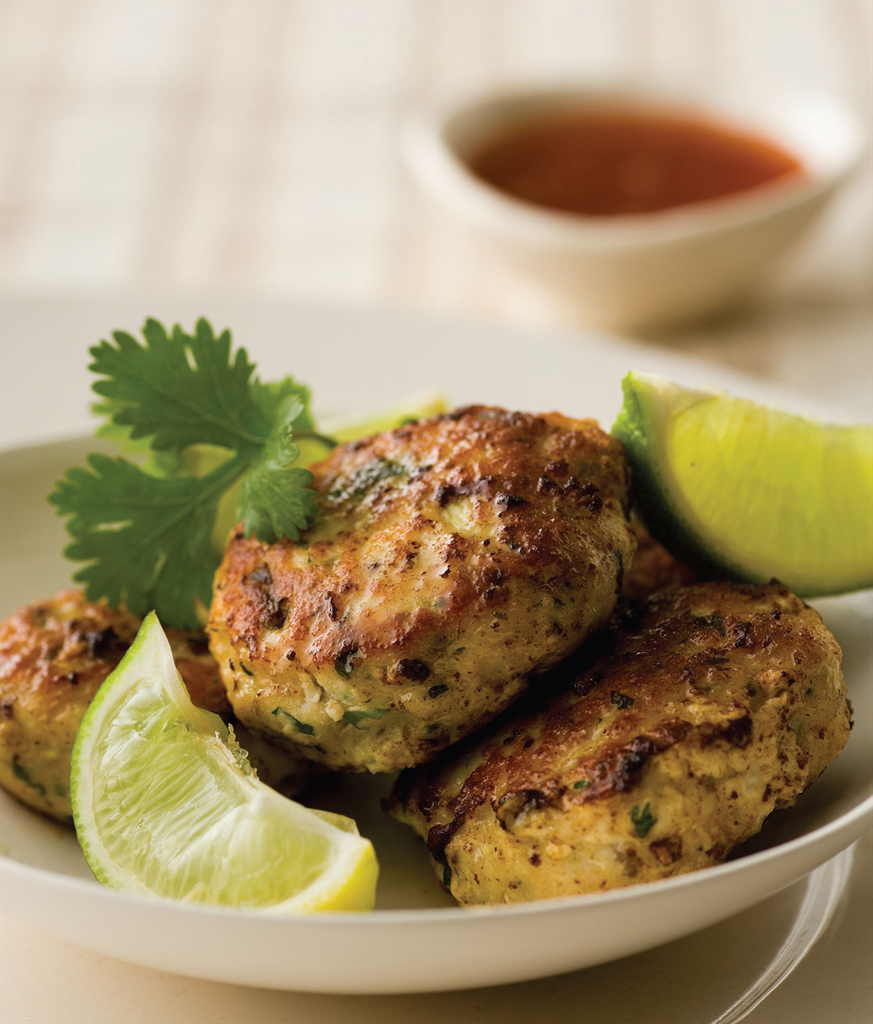 Fragrant Thai fish cakes and a green salad