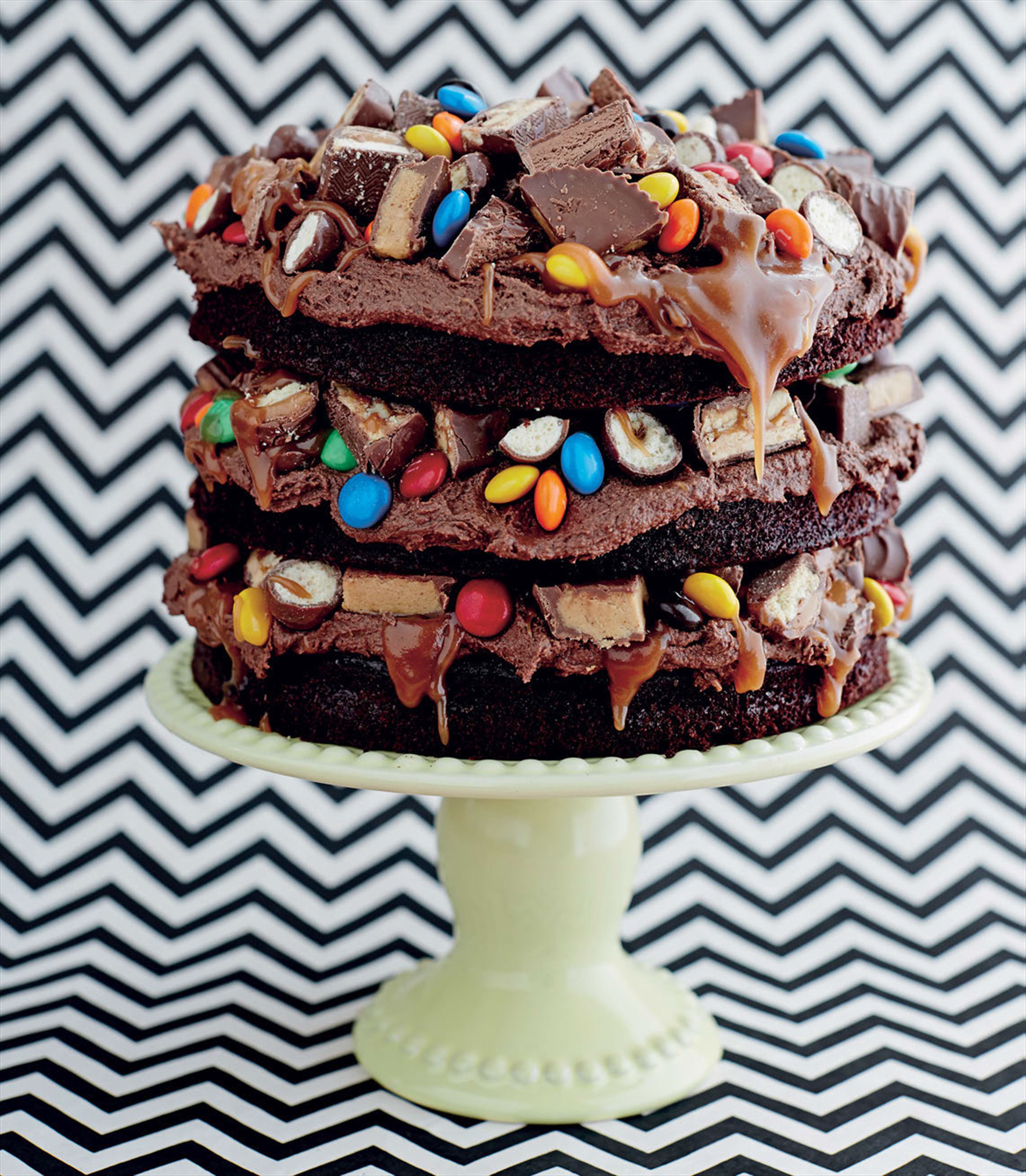 Epic candy bar layer cake