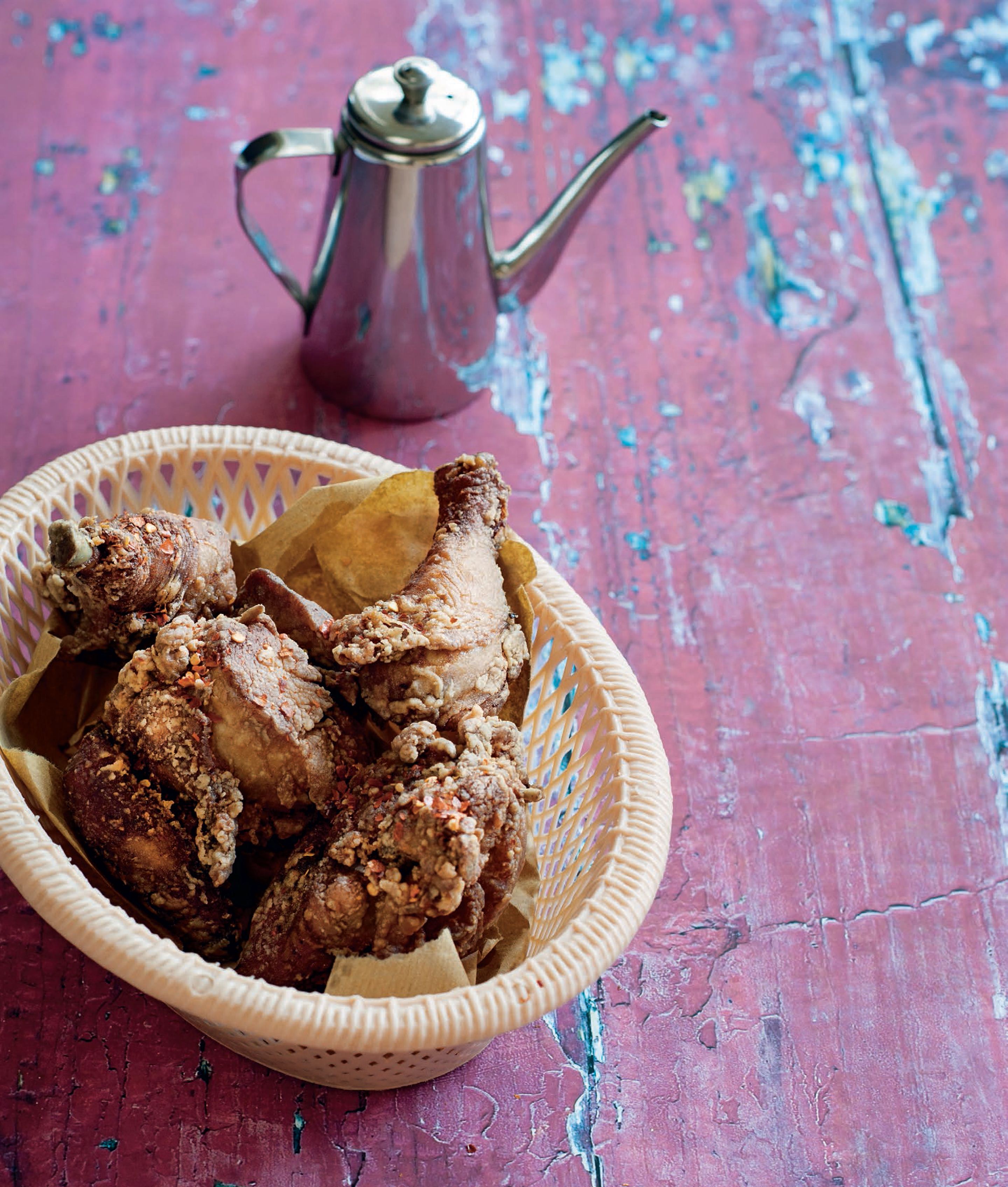Deep-fried ginger and five-spice chicken