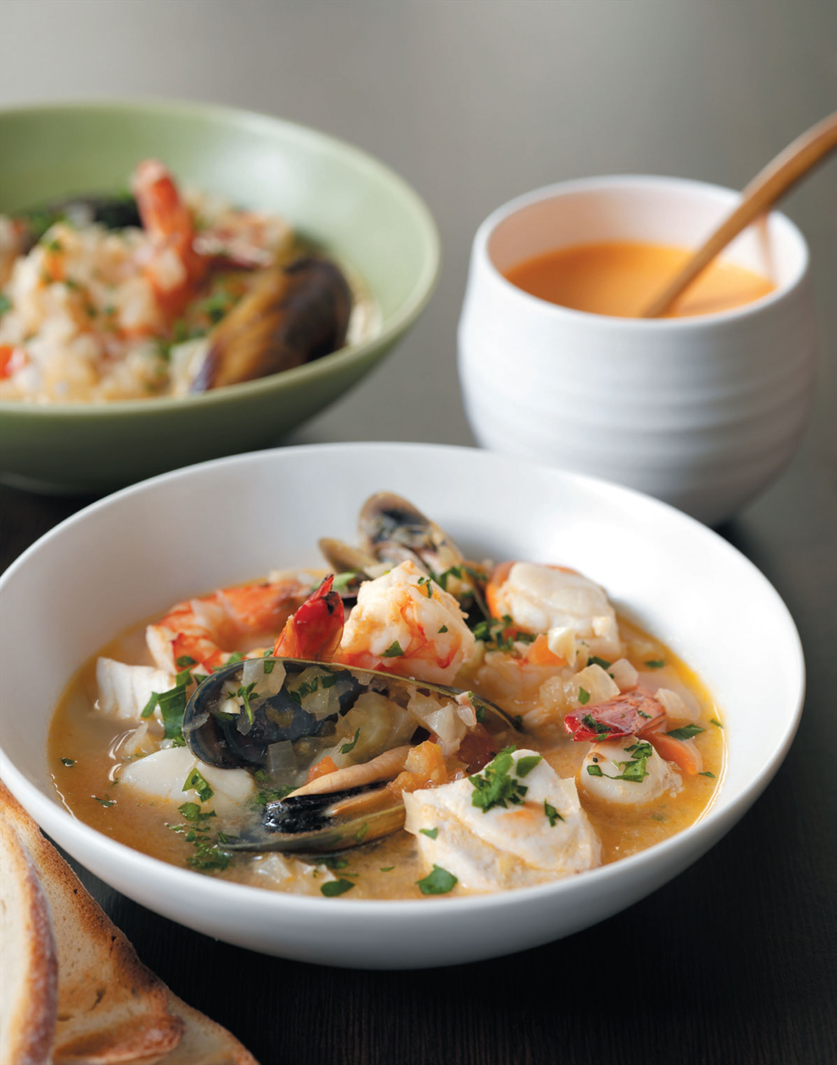Fish stew with rouille sauce