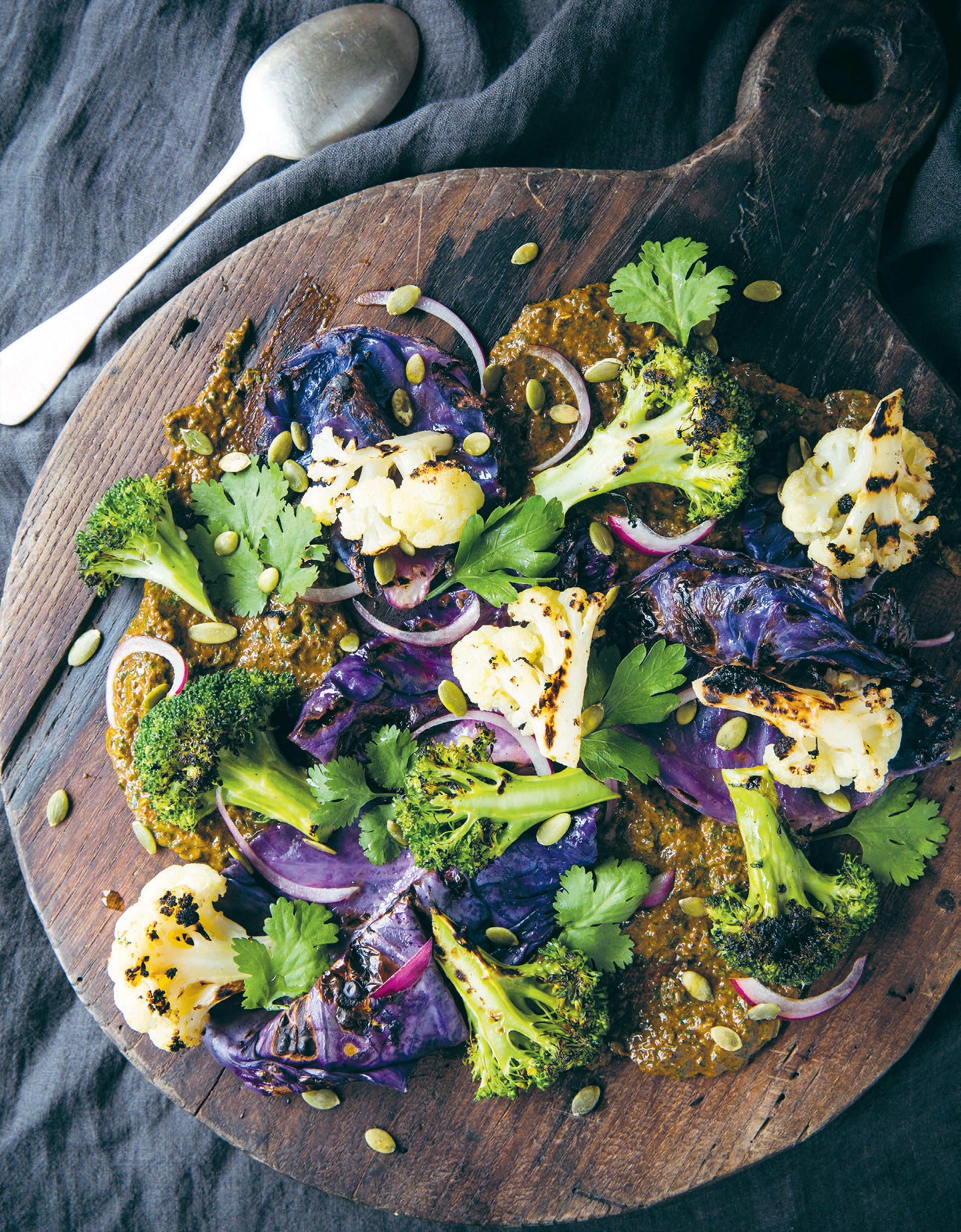 Chargrilled broccoli & cauliflower salad