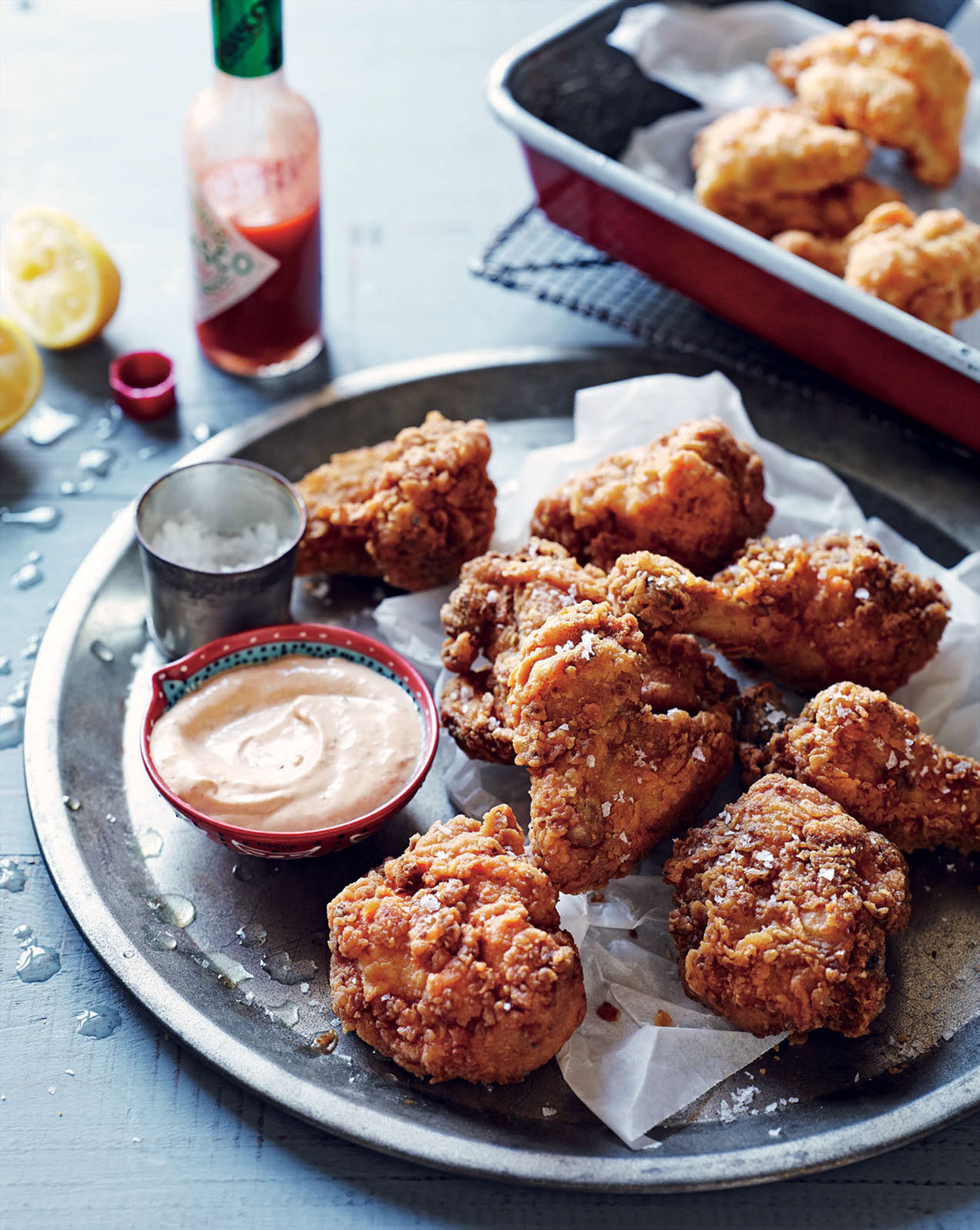 Fried chicken with chipotle mayo