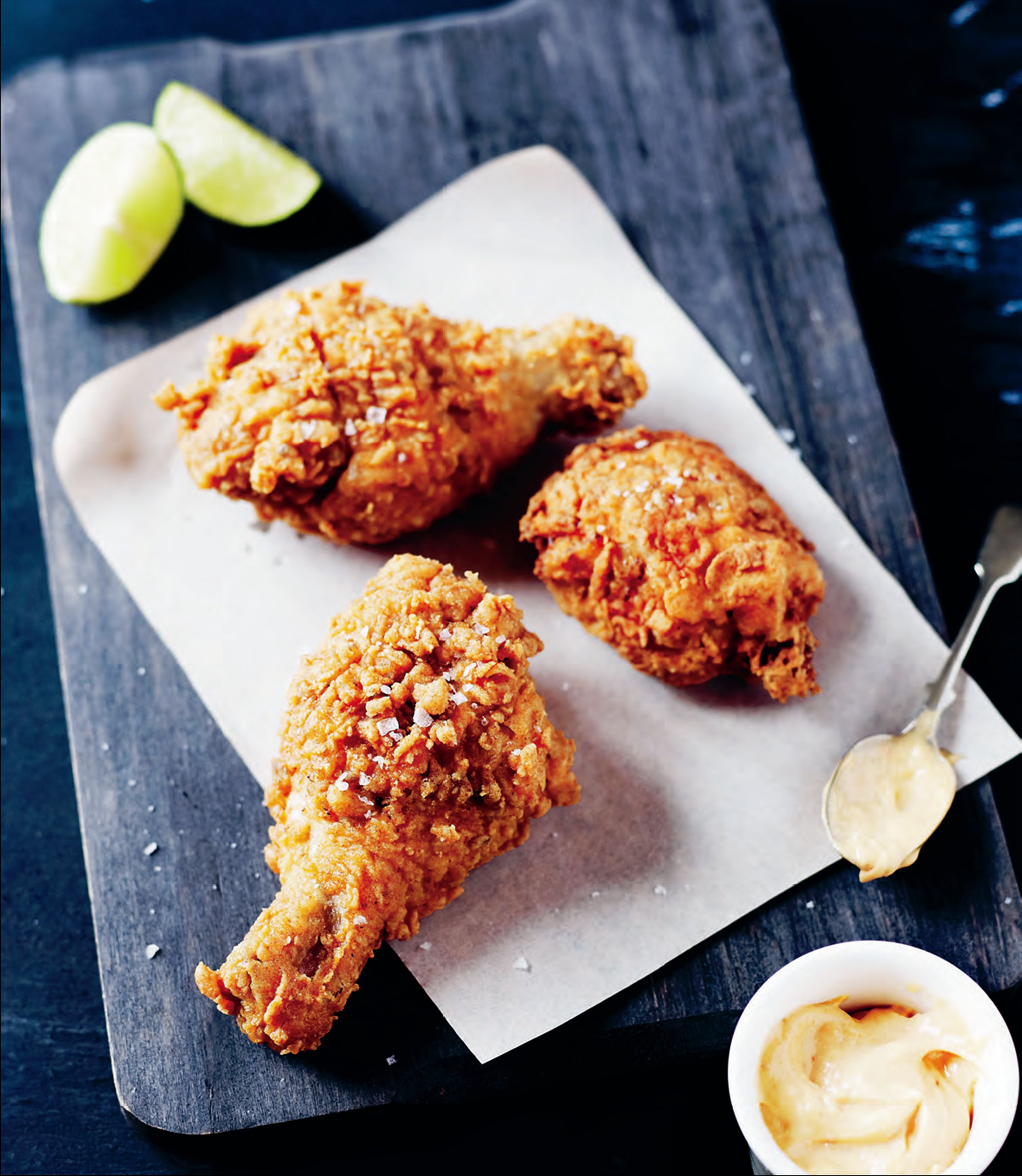 Buttermilk fried chicken with chipotle mayonnaise