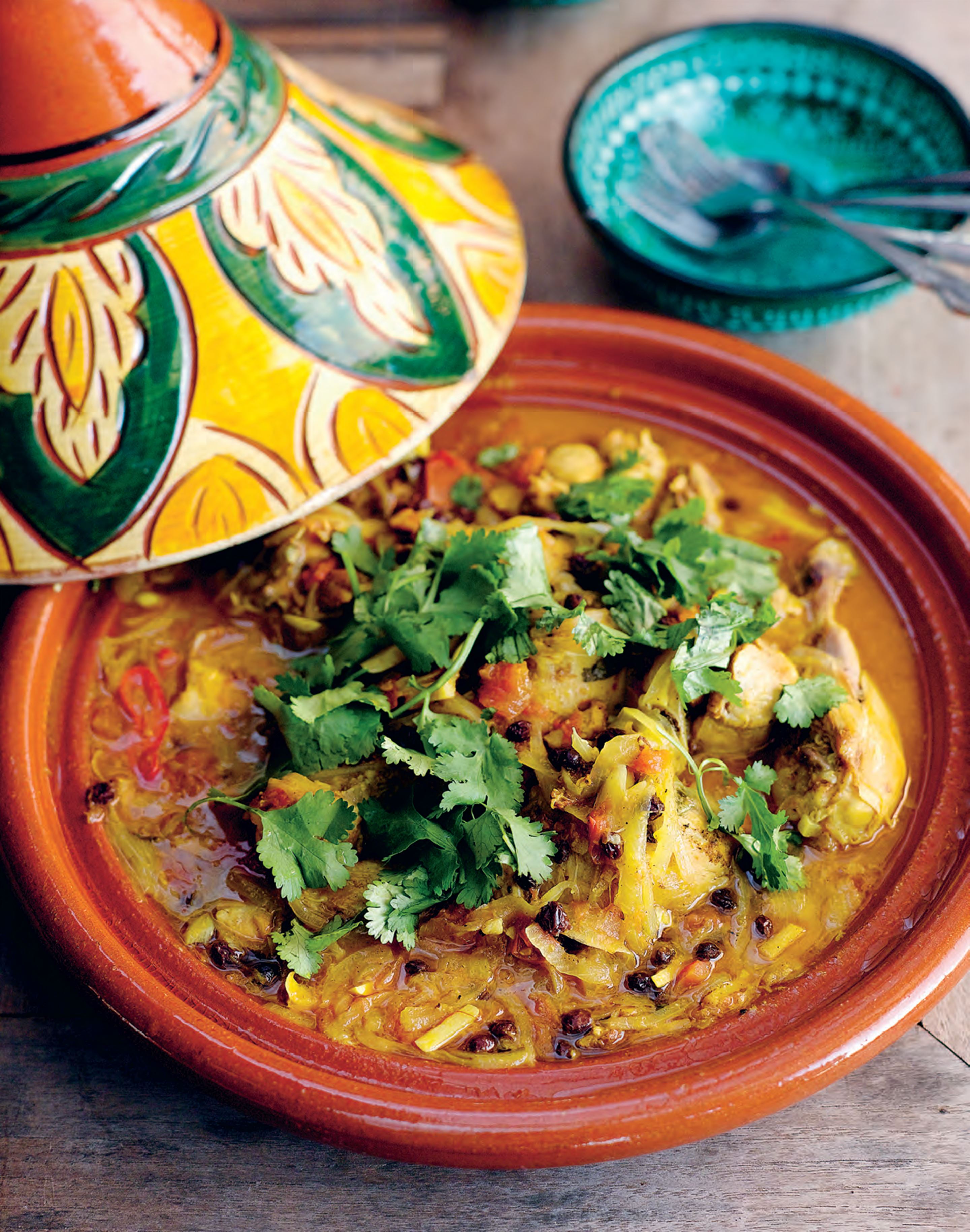 Chicken tagine with ginger and lemon