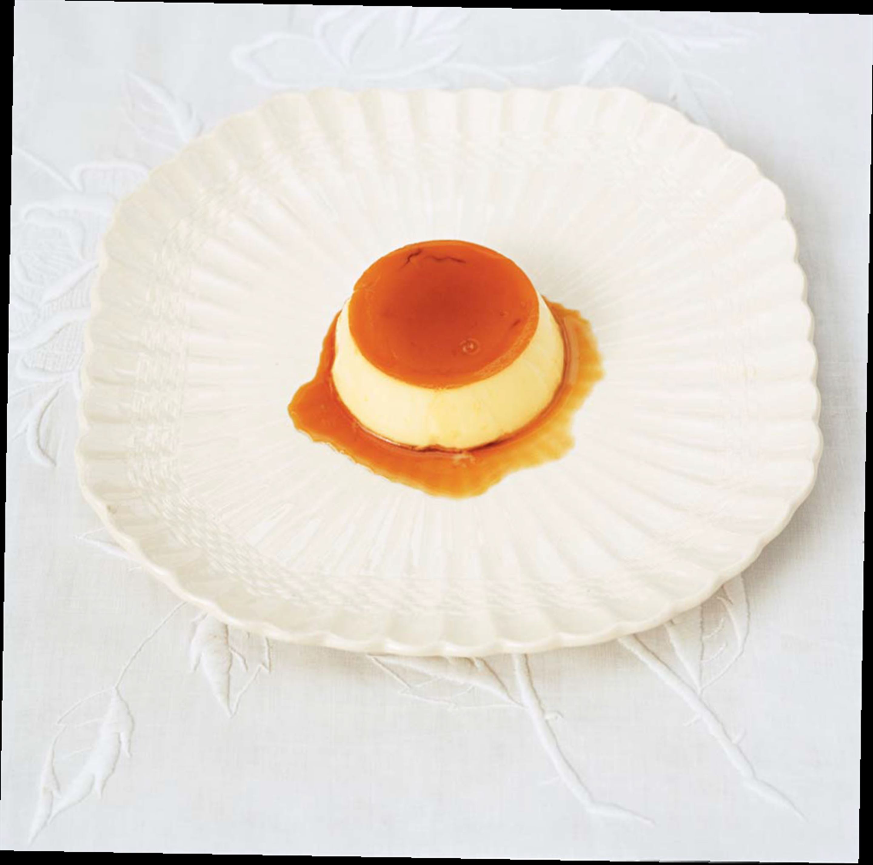 Crème caramel with pedro ximénez