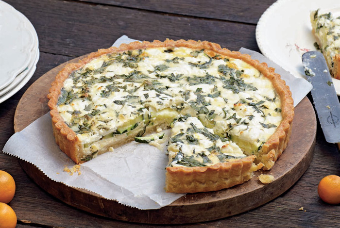 cheese in a quiche