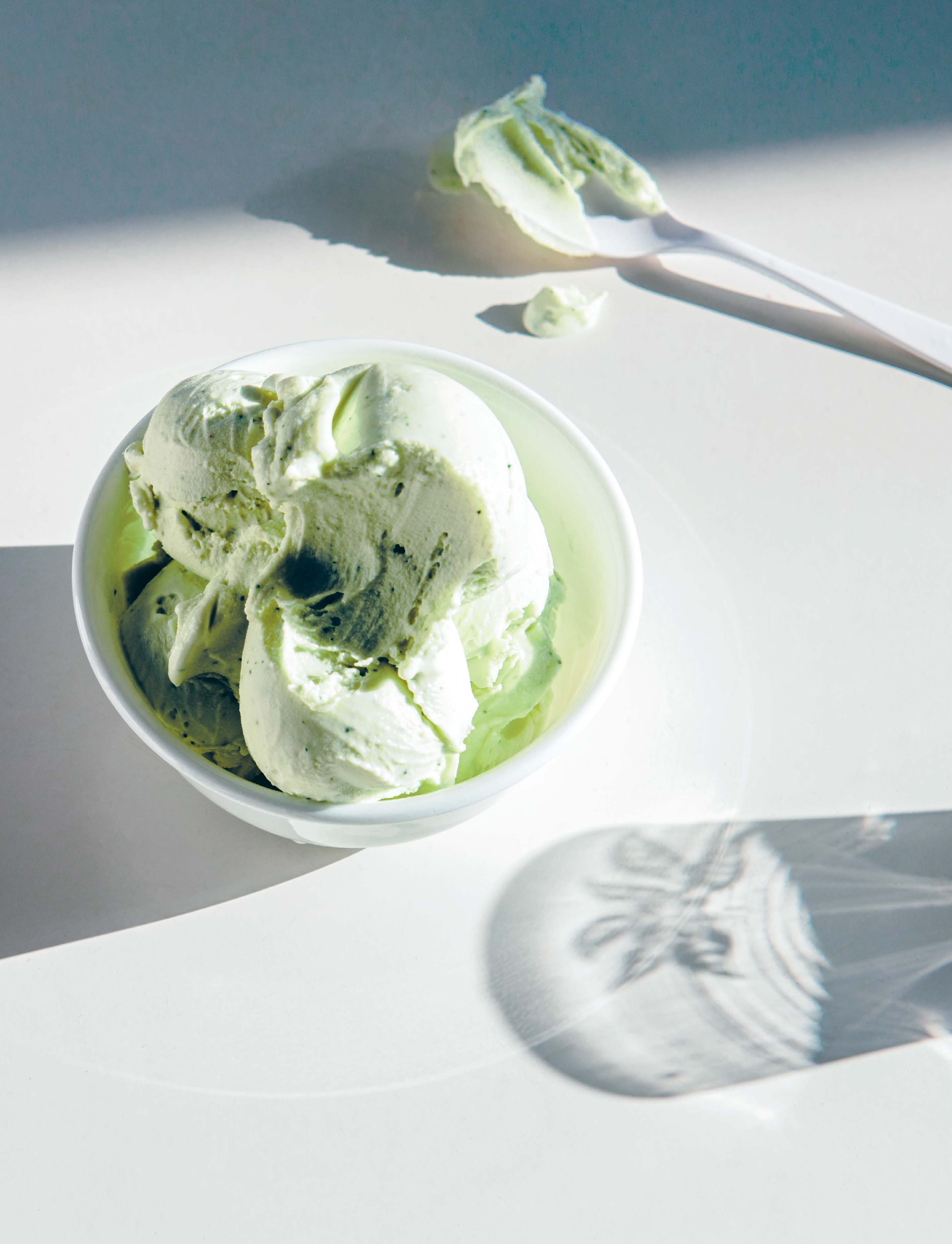 Fresh mint gelato