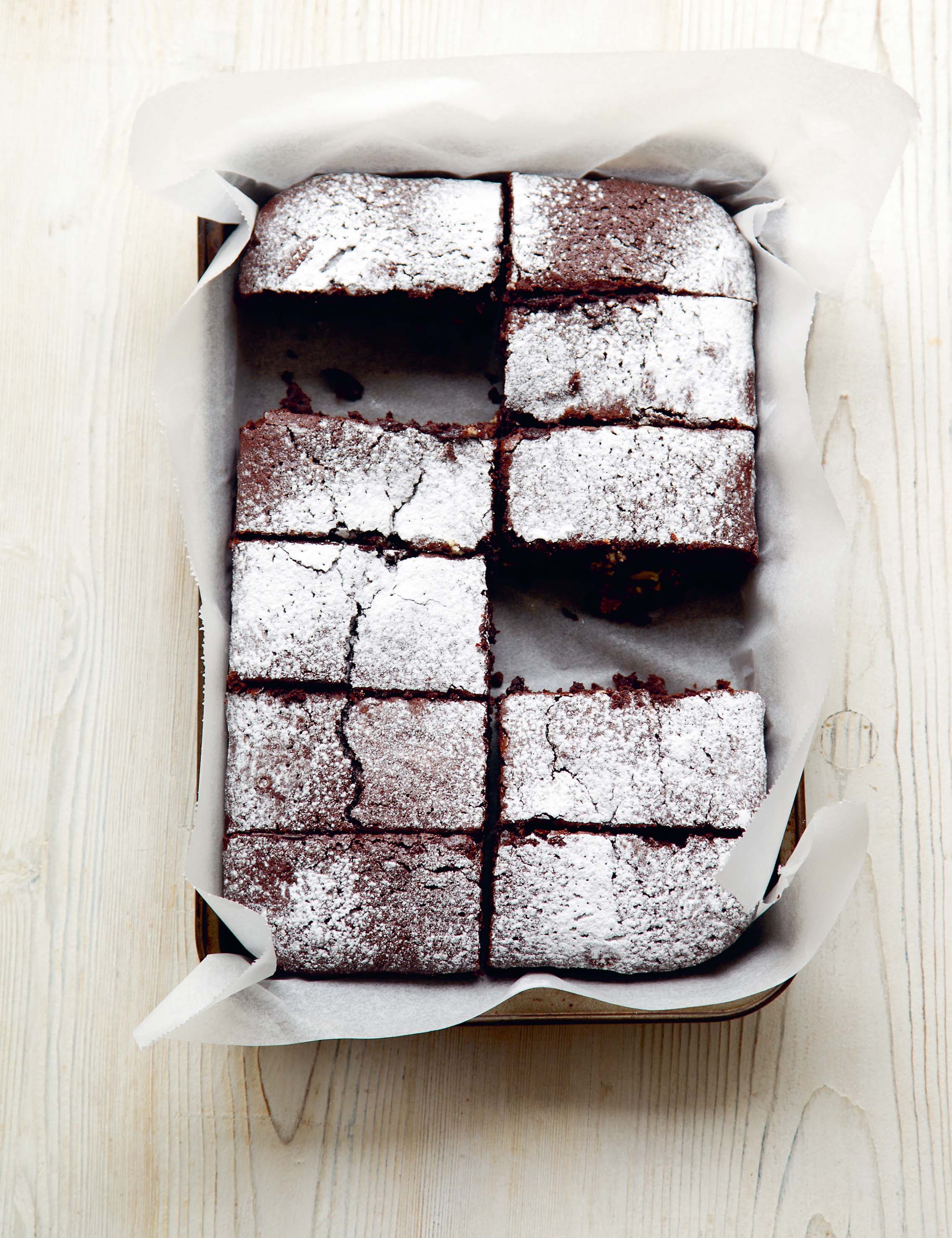 Lucy’s chewy chocolate brownies